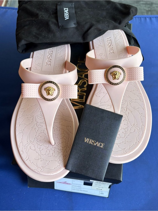 Versace Shoes - Versace Pink Medusa Sandals